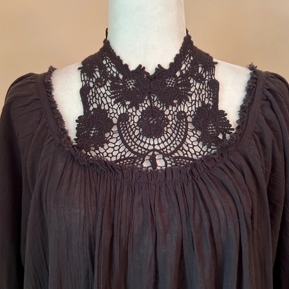 Free People Black Tunic or Mini Dress - Picture 4 of 10